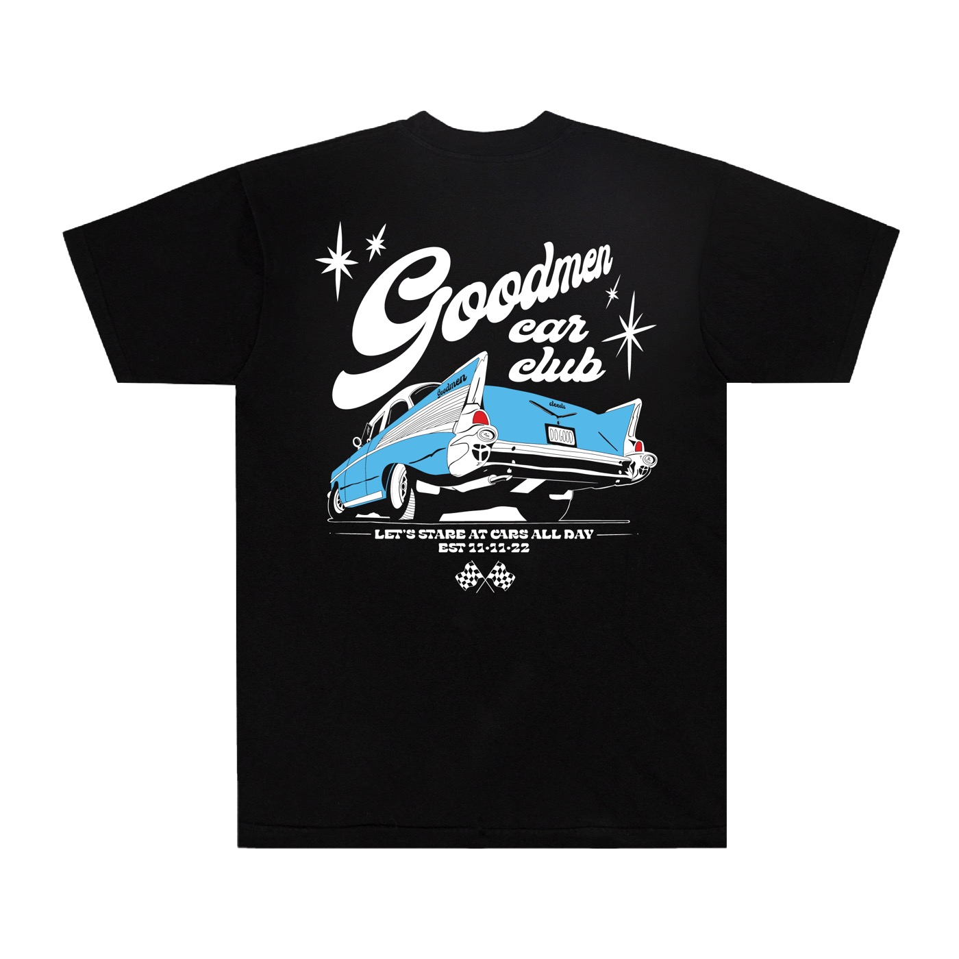 car club - black tee