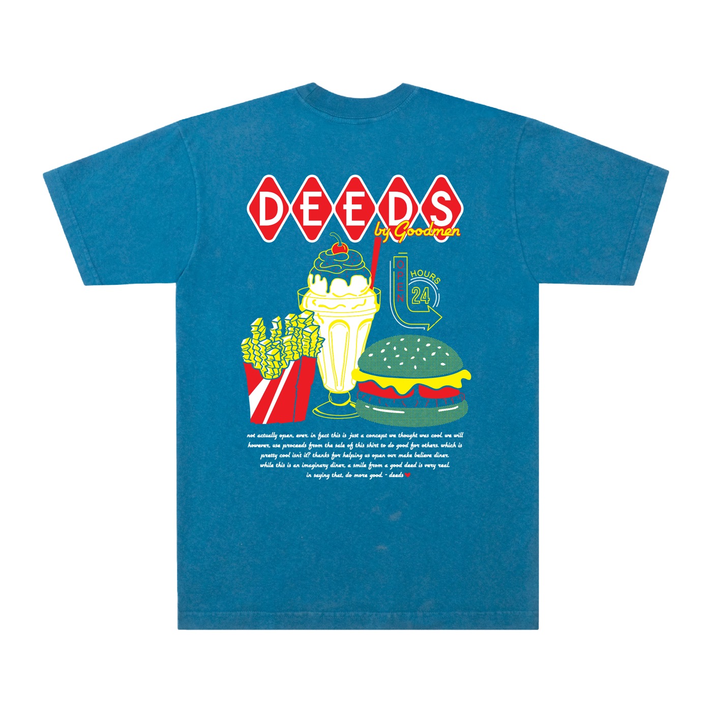 happy meal - dark teal tee