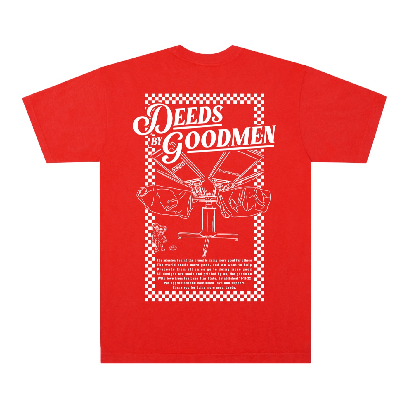 in the shop - tomato tee